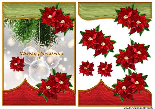 Merry Christmas  White Baubles