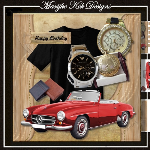 Male card Birthday Time Mini Kit