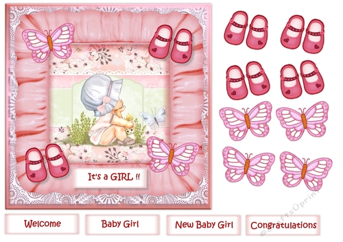 Its a Girl Quick Card