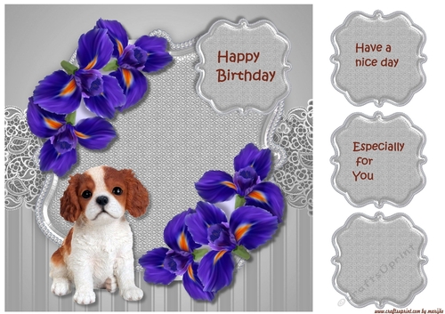 CBirthday Puppy Card Topper