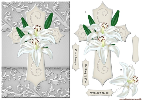 Sympathy Cross Lilies  
