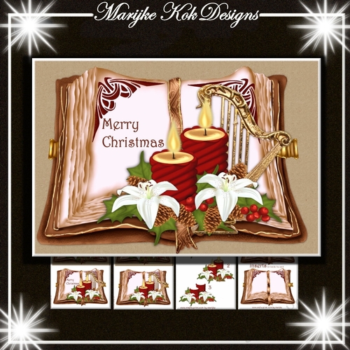 Christmas Book Candles & Music Mini Kit