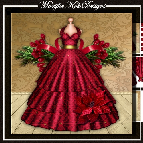Christmas  Evening Dress Mini Kit