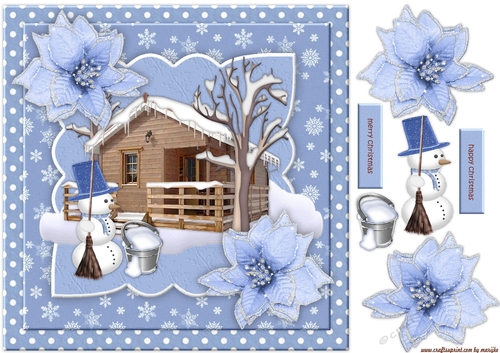 Scallop   Christmas  cabin In The Snow