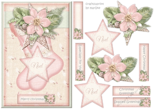 Christmas Stockings In Pink 1
