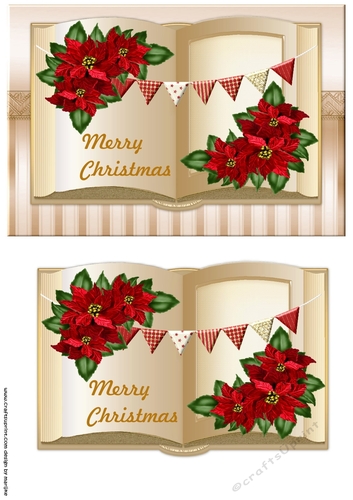 Classic Book &  Poinsettias
