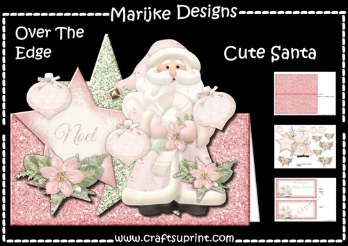 Over The Edge Cute Santa