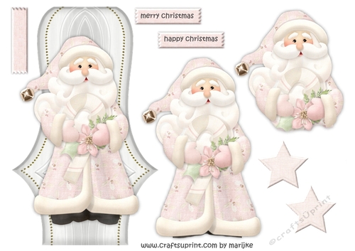 Cute Santa In Pink