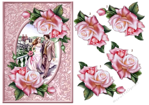 Beautiful Roses  Wedding Couple
