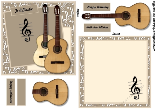 All In One  Male card  Guitar