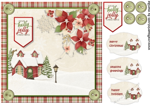Cozy Christmas Card Topper