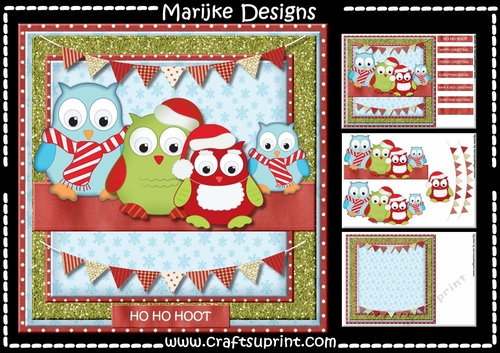 Happy Christmas Owls Mini Kit
