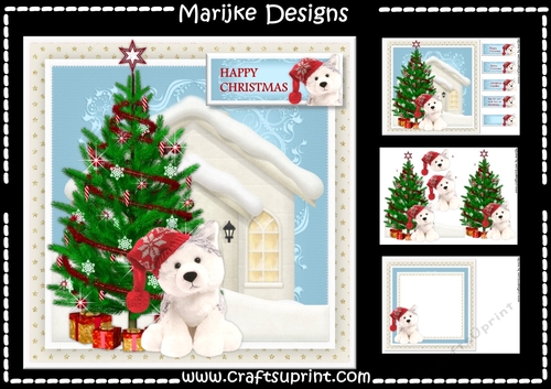 Cute Christmas Puppy Mini Kit
