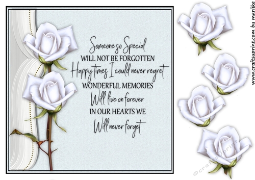 Sympathy Roses &  Verse   3