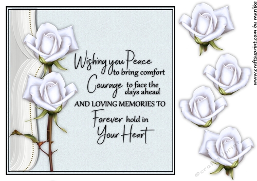 Sympathy Roses &  Verse   2