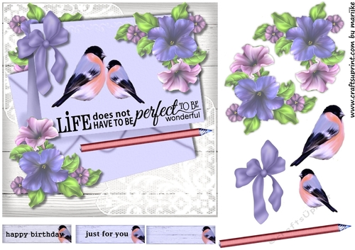 Just A Note.... Petunias