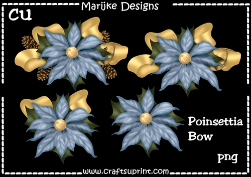 CU Designer Resources Poinsettia Bow
