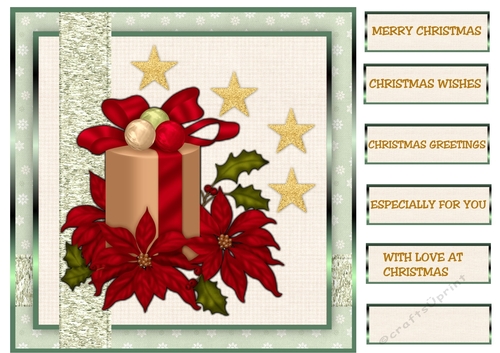 Card Topper Christmas Presents
