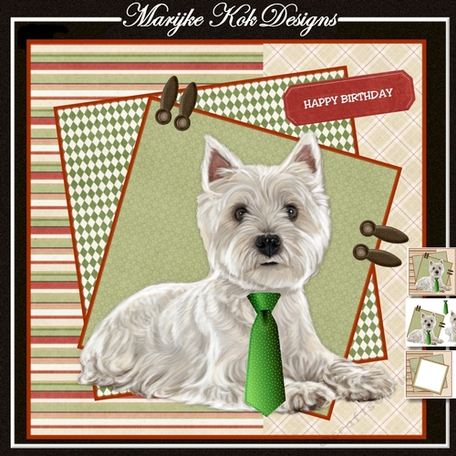 Cute Birthday  Dog Mini Kit