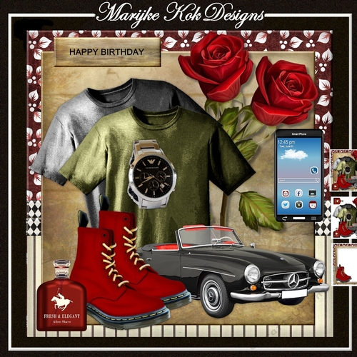 Male Birthday Card Boots