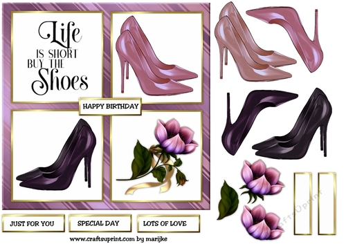 Fabulous Shoes Purple & Pink