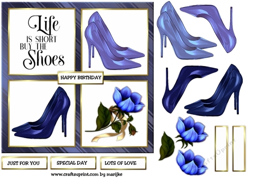 Fabulous Shoes Blue & Light Blue