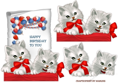Vintage Kittens balloons
