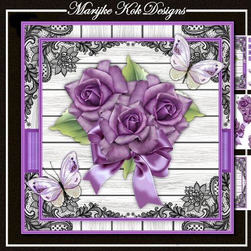 Fabulous Purple Roses Mini Kit