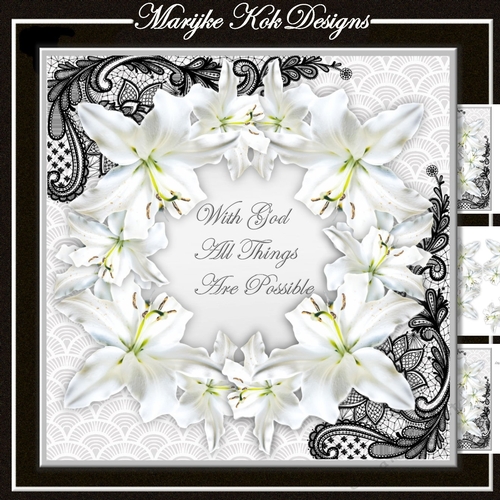 Encouragement Lilies & Lace Mini Kit