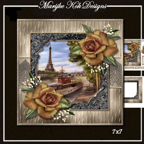 Male Card Au Revoir Paris 7x7