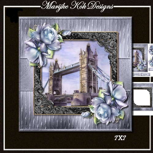 Male Card Greetings From London 7x7