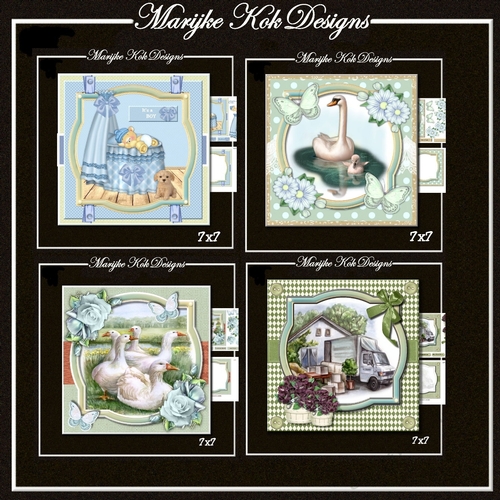 Bumperkit 4 Beautiful 7x7 cards
