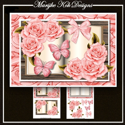 Open Book Vintage Roses