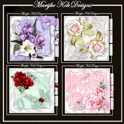 Bumperkit  Beautiful Flower cards mini Kits