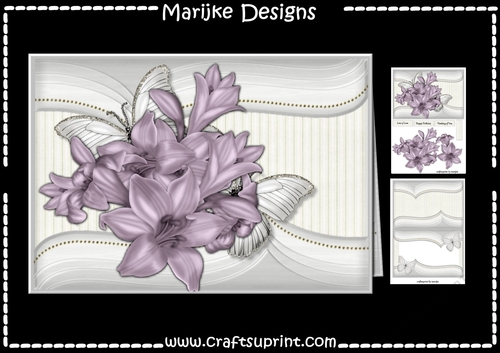 Lovely Lilies In Light  Purple  Mini Kit 