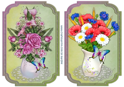 Classic card Topper Bouquet 1