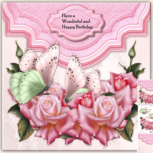 Edwardian Roses & Butterflies Mini Kit