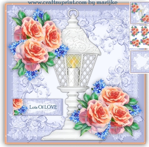 Vintage Roses & Lantern Mini Kit