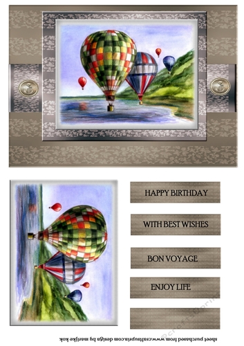 Male CardHot Air Balloons