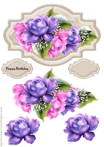 Shield  Porcelain  Roses