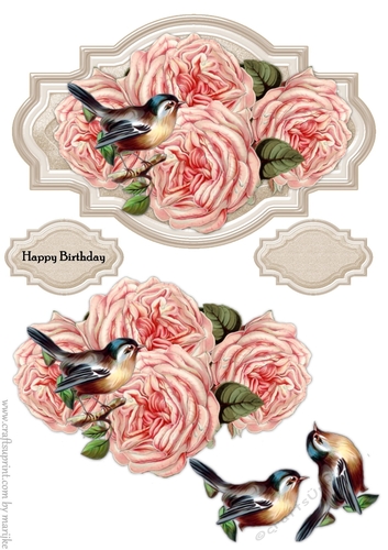 Shield  Vintage   Roses