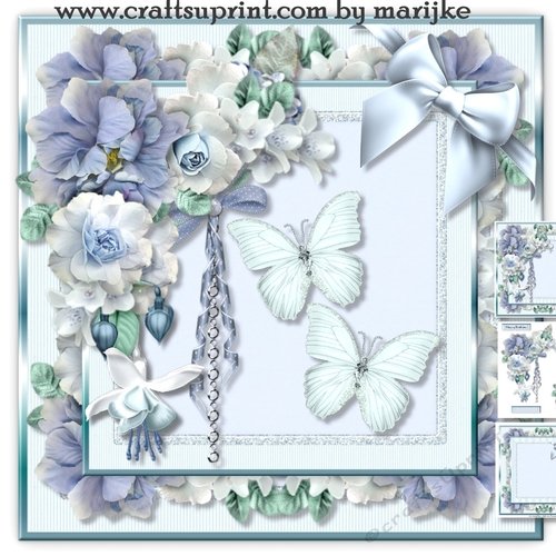 Vintage Roses & Fuchsias Mini Kit