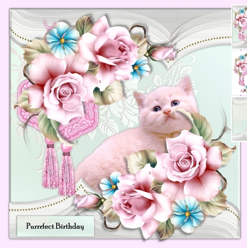 Purrfect Birthday & Cool Roses Mini Kit