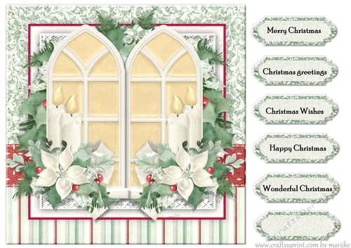 Christmas Card Topper Windows