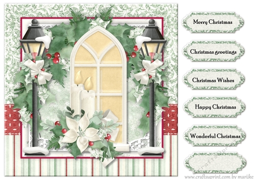 Christmas Card Topper Windows 2 