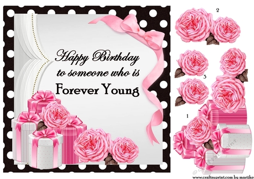 Forever Young Birthday Card