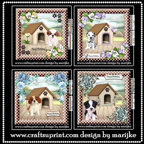 Bumperkit Cute Puppy Birthday Cards