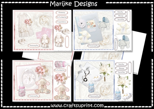 Kit Christening Baby Boy & Girl & Inserts