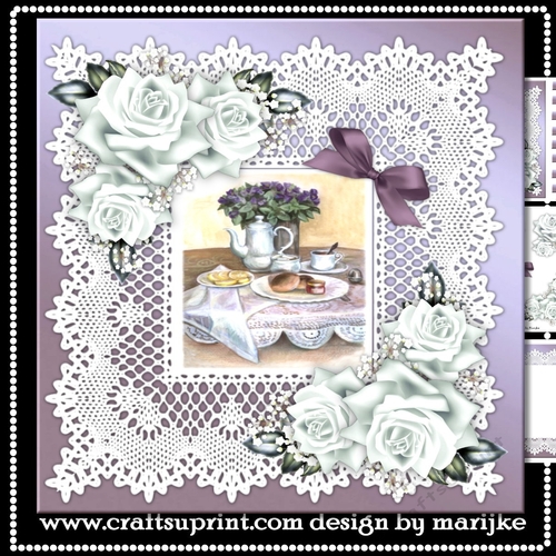 Wonderful White Roses Mini Kit