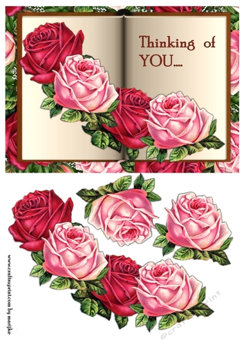 Step By Step Antique Roses Book  Thinking of You